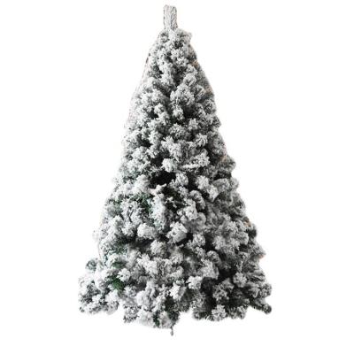 China Luxury Snowfall Christmas Tree Outdoor Artificial Plant Ornament Christmas Tree Sapin De Noel Decorative Pine Tree for sale