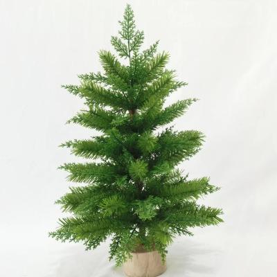 China Chirstmas Decor Green Christmas Trees For Tables Small Faux Green Christmas Trees Felt Decor Home Decoration Christmas for sale