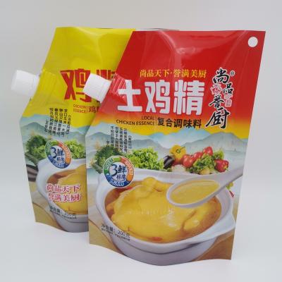 China Refill Bag 100g 200g Condiment Packaging Spout Bag Food Packaging Stand Moisture Proof Bag for sale