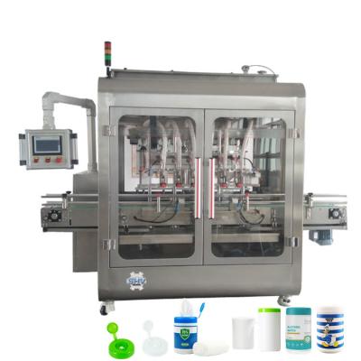 China Factory Wholesale Semi-automatic Baby Beverage Sanitizer Wet Wipes Canister Plastic Pail Sealing And Filling Machine for sale