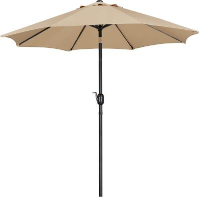 China Modern 9FT Patio Umbrella Outdoor Umbrella Patio Yard Market Table Umbrella with Push Button Tilt & Crank for Garden for sale