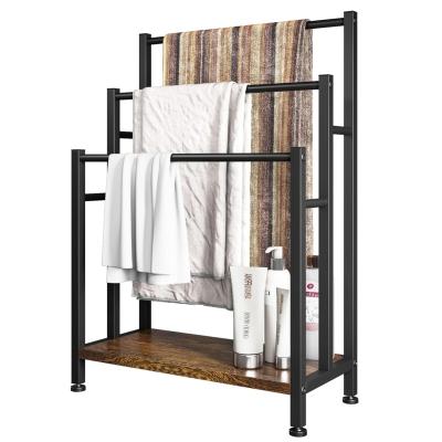 China Sustainable Freestanding Towel Rack, 3 Tiers Standing Towel Racks for Bathroom for sale