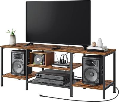 China Foldable Wooden Media Console Living Room Furniture Tv Stand for sale