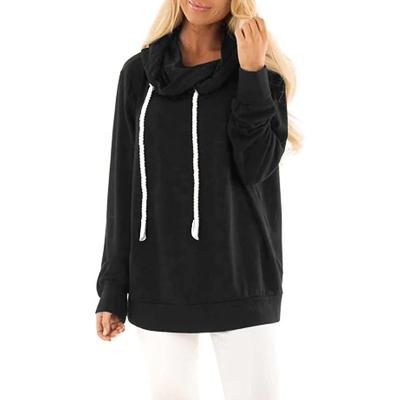 China Wholesale Custom Oversized Women's Sport Hooded Neck Lightweight Hoodies Anti-wrinkle Drawstring Casual Hooded Pullover Hoodies for sale