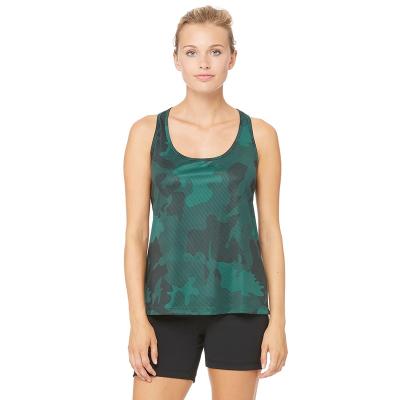 China Eco Friendly QUICK DRY Mesh Rasta Tanktop Organic Cotton Fitted Women's Sports Singlet for sale