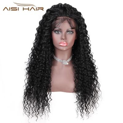 China Aisi Curly Curly Hair Wig 13x6 Long Natural Afro Black Wavy Curly Wave Lace Front Wig Deep Wave Front Lace Hair Wigs For Black Women for sale