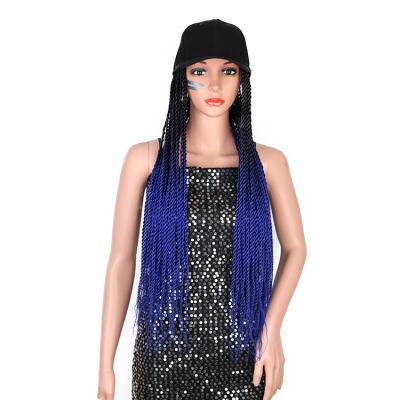 China I-Tip Hair Aisi Synthetic Hair Heat Resistant Baseball Cap With Crochet Twist Braiding Hair Extension For Color Women Synthetic Hair Wigs for sale