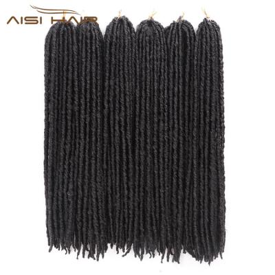 China Afro Wave Aisi Hair 16 Inch Dreadlocks Crochet Braids Soft Goddess Faux Locs Crochet Synthetic Hair Braiding Hair 20 Inch Dreadlocks Braid for sale