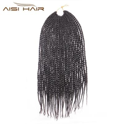 China Aisi Hair 30 Roots Afro Wave Crochet Braid Senegalese Braid Hair Extensions Synthetic Braiding Hair Weave For Women for sale