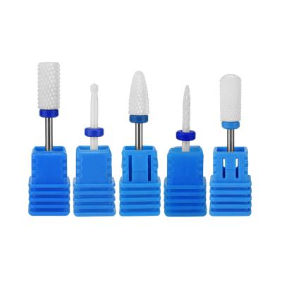 China Rotary Nail Polish Machine Pedicure Electric Grinding Nail Art Tools File Rotary Tip Accessories Nail Polish Machine Manicure Ceramic Nail Drill Bit for sale