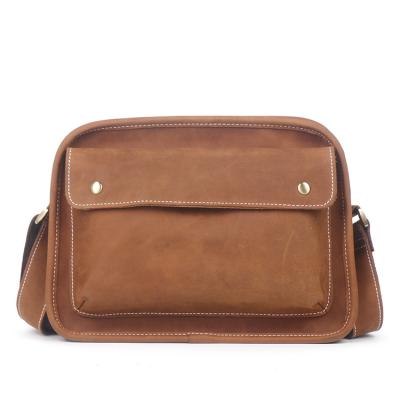 China GENUINE LEATHER leather shoulder messenger bag factory direct custom messenger bag for men for sale