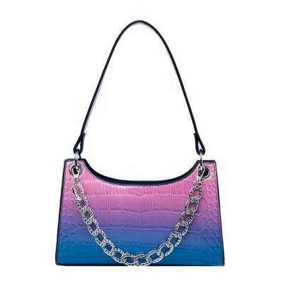 China Wholesale 2021 fashion summer ladies rainbow bag cross - body handbag women fashion rainbow bag for sale