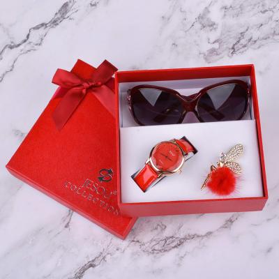 China High Quality Anti-theft Most Popular Sunglasses Women Gift Set Packing Gift Set Watch For Couples for sale