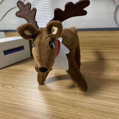 China Hot Selling Christmast Ornament Christmas Decor Reindeer Stuffed Plush Toys Reindeer Christmas for sale