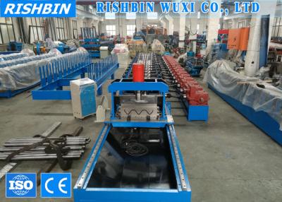 China Crash Barrier Roll Forming Machine with Gear Box Transmission Non Stop Cutting for sale