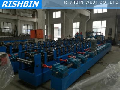 China Cold Steel Strip Profile C / Z Purlin Metal Sheet Roll Forming Machine with PLC for sale