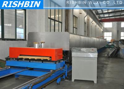 China 35 KW Hidden Wall PU Sandwich Panel Machine with Flying Shear for sale