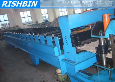 China Glazed Metal Roof Tile Roll Forming Machine Double Press Step for sale