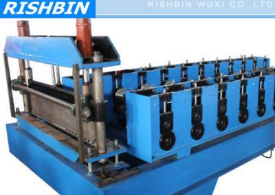 China 22KW Chain Drive Transmission COMFLOR Deck Roll Forming Machine with 24 - 28 Stations for sale