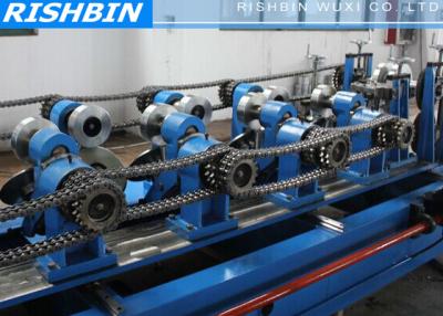 China Drived by Gear Box Roll Forming Machine for Purlin Exhibition Hall / Warehouse for sale