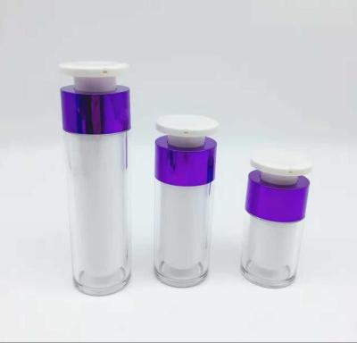 China Personal Care 15ml 30ml 50ml Pump Bottle Cosmetic Airless Acrylic Airless Pump Bottle Cosmetic Bottles for sale