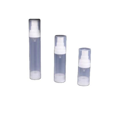 China Wholesale 15ml 30ml 50ml Cosmetic Bottle Airless Plastic Airless Bottle For Cosmetic Packaging for sale