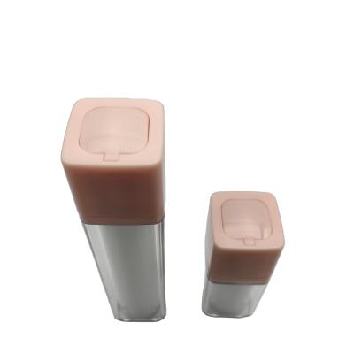 China 15ml 30ml 50ml Square Bottle Square Bottle Cosmetic Luxury Airless Square Lotion Bottle Airless Cosmetic Bottle for sale