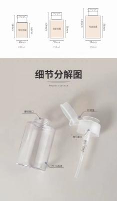 China Non Spill Plastic Pump Nail Dispenser Bottle Cosmetics Lotion&spray Bottle for sale