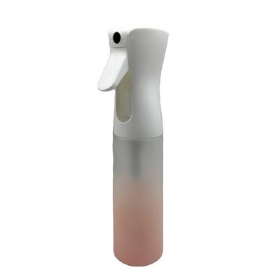 China 200ml 300ml 500ml White Water Cosmetic Fine Mist Continuous Spray Bottle Plastic Trigger Sprayer Bottle for sale