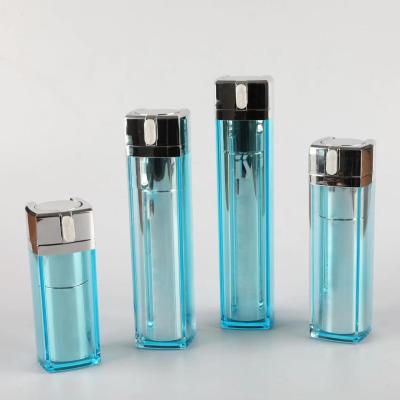 China BEAUTY PACKAGING 30ml 1oz Luxury Square Acrylic Brand Packaging Plastic Empty Bottle for sale