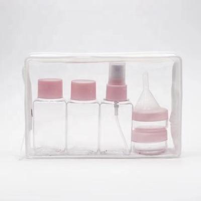 China 50ml 60ml Cosmetic Hot Sales Cosmetics Bottle Set Pump Bottle Airless Travel for sale