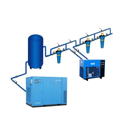 China Oil-free Industrial Permanent magnet variable frequency air compressor system 1000L Large Screw Air Compressor With Self Alarm System for sale