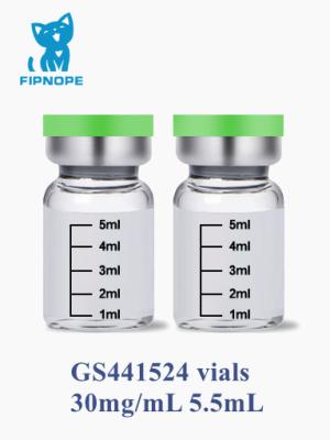 China 5.5mL 30mg/mL GS-441524 Injection For Cat FIP Treatment for sale