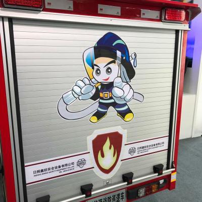 China Hot Sale Fire Fighting Vehicles Aluminum Roller Shutter Foil Roll Up Door for sale