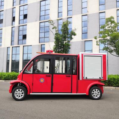 China Hot Selling Steel 4 Seats Mini Electric Fire Fighting Truck for sale