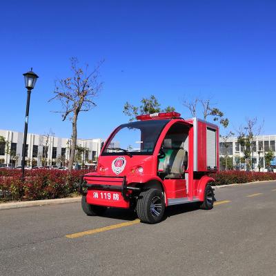 China NEW Design 2 Seats Steel Mini Electric Fire Fighting Truck for sale