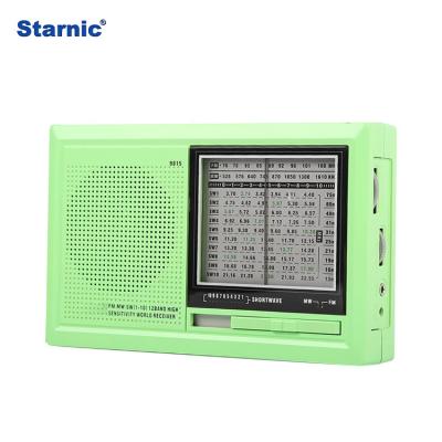 China AM/FM/SW1-10 12BAND RADIO High-sensitivity FM/MW/SW radio with manual tunning, portable shortwave all frequency radio for sale