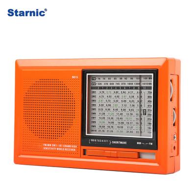 China Latest generation AM/FM/SW1-10 12BAND RADIO portable radio portable radio FM AM switch band full with standard 3.5mm earphone jack for sale