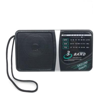 China 3BAND Radio High Sensitivity World Receiver FM/MW/SW 3 Band Radio Powered By D1.5V X 2 Battery Multiband Radio for sale