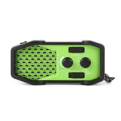 China PORTABLE Materials High Quality ABS Flashlight Solar Crank Dynamo AM/FM Emergency Radio for sale