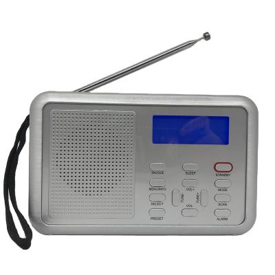 China DAB+FM 2 BANDS Radio Hot Selling With Auto Alarm Clock Scan Radio 4*AA Batteries Or DC In 5.9v Power Adapter With Belt Dab Digital Radio for sale