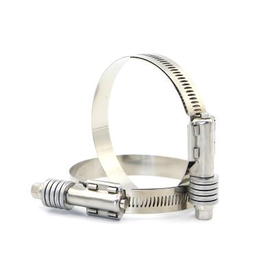 China High Quality American Style Stainless Steel Pipe Clamp Heavy Duty Constant Tension Pipe Clip Clamp for sale