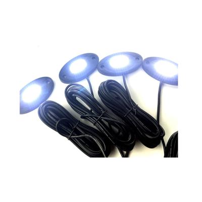 China Offroad rock light factory sell 24W white rock lights with 450cm lead per light for sale