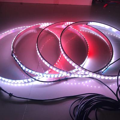 China AUTO CAR RGB Multicolor Shift Wheel Ring Lights Rim Led Wheel Ring Light Waterproof Led Wheel Lights for sale