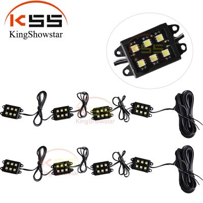 China 2 Pieces Set Universal White LED Bed Rail Light Kit Truck Bed Light 48 Super Bright LEDs With Switch KS-ML5050-8pc for sale