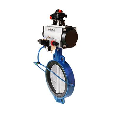 China Carbon Steel Design Stainless Steel Air Vent Private Pneumatic Butterfly Valve for sale