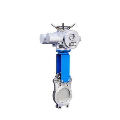 China Cast Steel Economic Custom Design Stainless Steel Electric Knife Gate Valve for sale