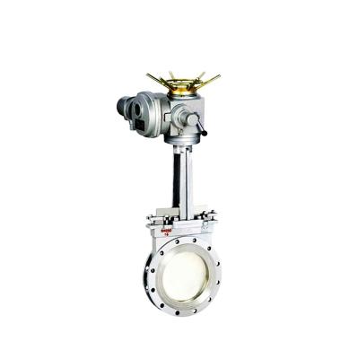 China Customized Electric Gate Valve Cast Steel Quality Stainless Steel Knife Guarantee for sale