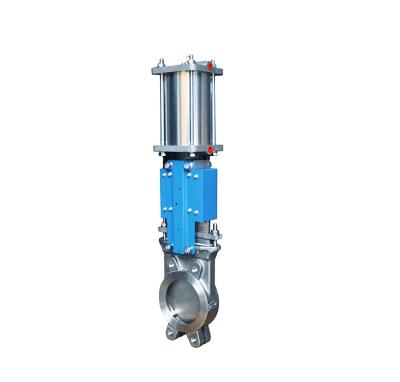 China Carbon Steel Guaranteed Quality Single Knife Pneumatic High Temperature Gate Valves for sale