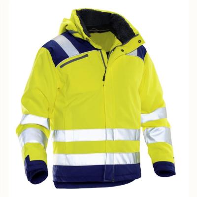 China 100% Polyester BOWINS Custom Waterproof Hi Vis Work Jacket for sale